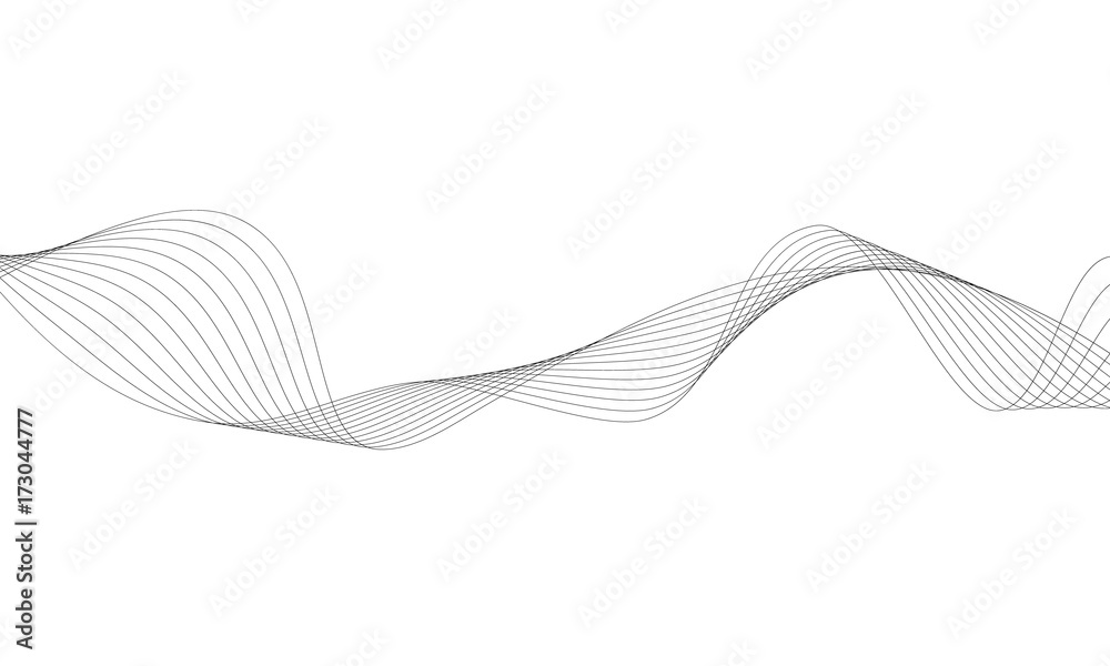 Abstract wave element for design. Digital frequency track equalizer. Stylized line art background. Vector illustration. Wave with lines created using blend tool. Curved wavy line, smooth stripe. Abstract wave element for design. Digital frequency track equalizer. Stylized line art background. Vector illustration. Wave with lines created using blend tool. Curved wavy line, smooth stripe.