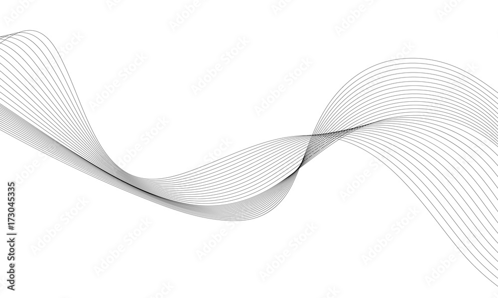 Abstract wave element for design. Digital frequency track equalizer. Stylized line art background. Vector illustration. Wave with lines created using blend tool. Curved wavy line, smooth stripe. Abstract wave element for design. Digital frequency track equalizer. Stylized line art background. Vector illustration. Wave with lines created using blend tool. Curved wavy line, smooth stripe.