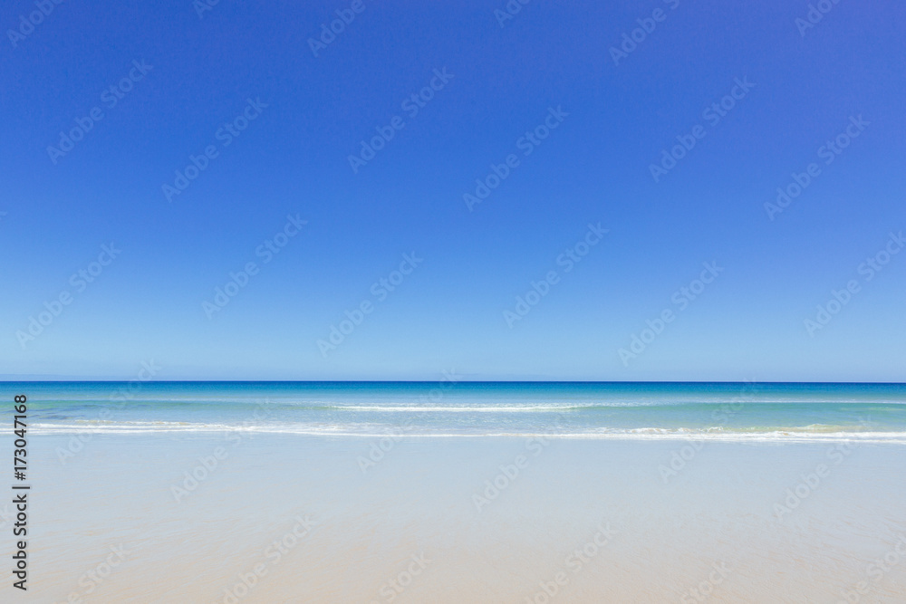 An empty beach during summer in Australia An empty beach during summer in Australia