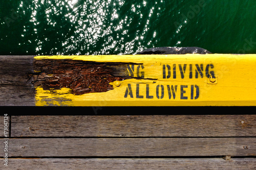 Danger sign vandalised