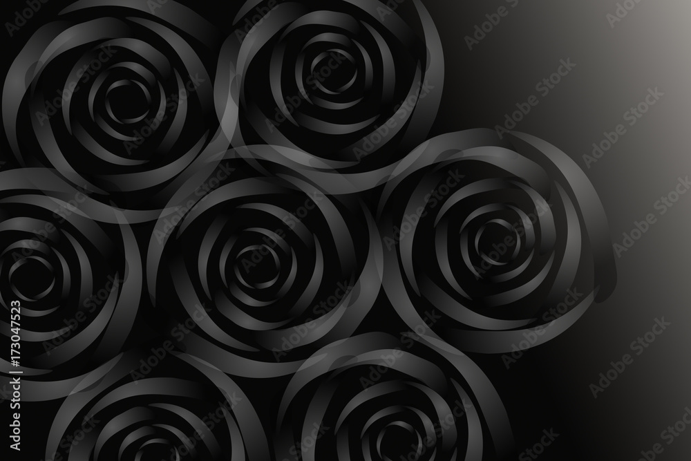dark backround or frame with rose like shadows