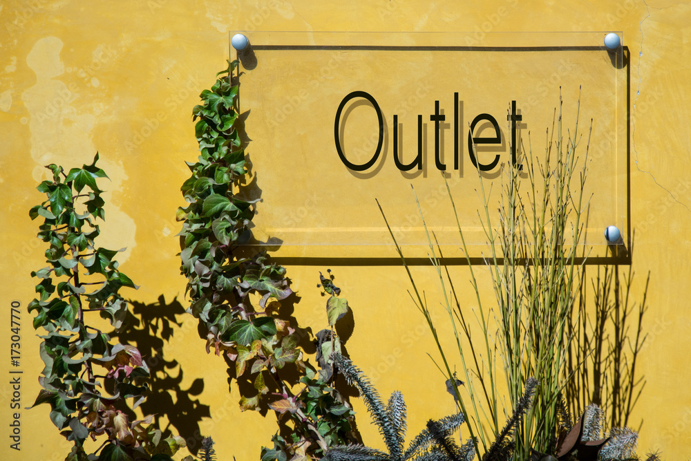 Obraz premium Schild 233 - Outlet
