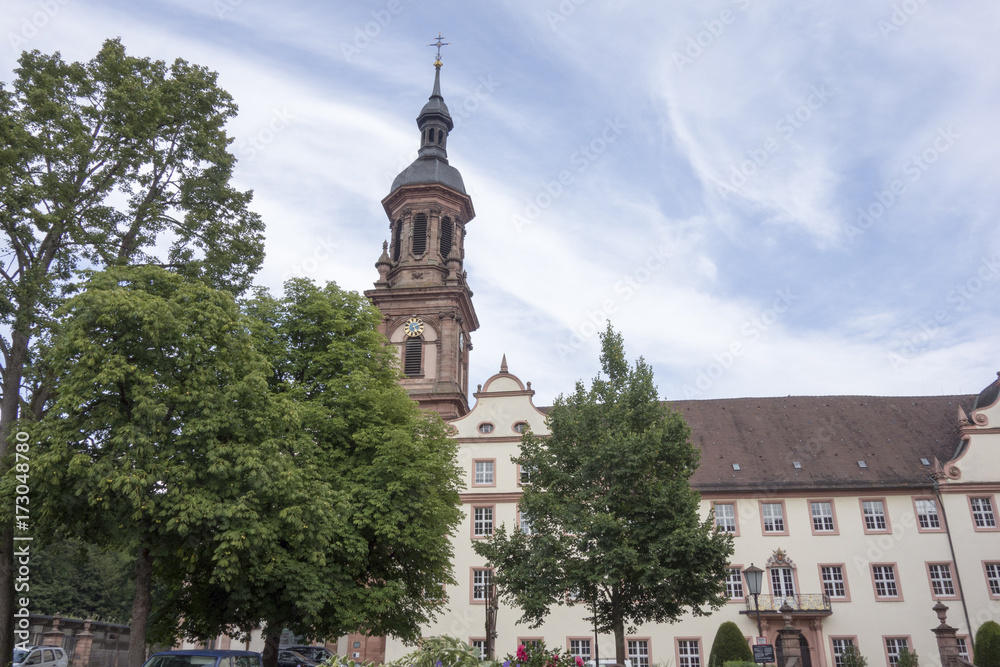 GENGENBACH, BADEN-WURTTEMBERG/ GERMANY - AUGUST 16, 2017: Medieval town centre with characteristic half-timbered houses