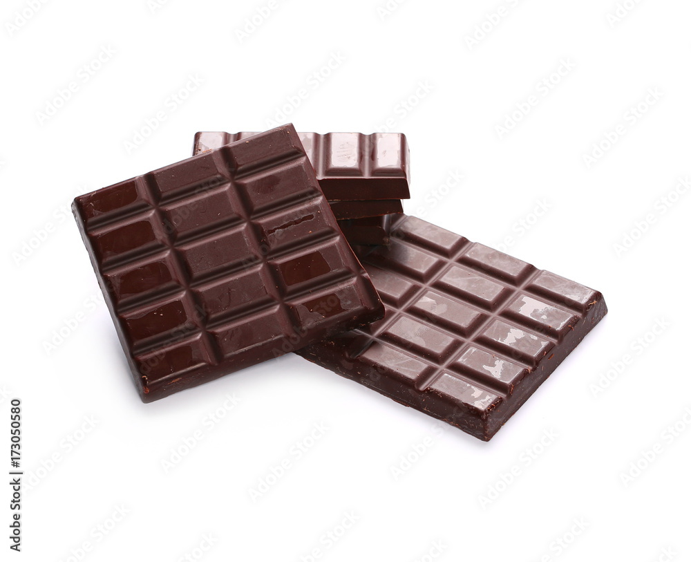 chocolate bars isolated on white background chocolate bars isolated on white background