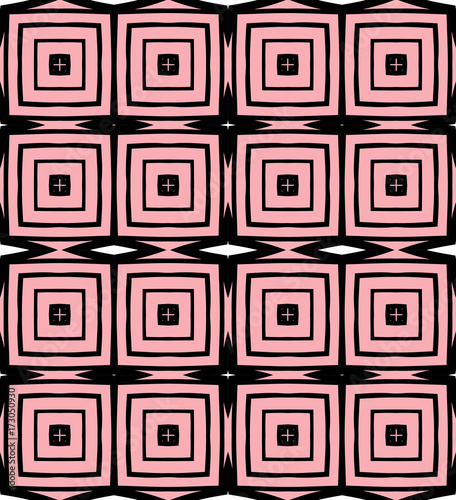 Seamless striped vector pattern. Vintage colored decorative repainting background with tribal and ethnic motifs. Abstract geometric roughly hatched shapes colored with hand drawn brush stokes.