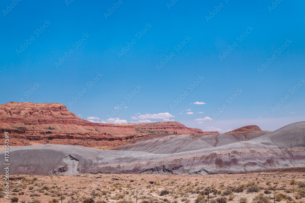Fototapeta premium Red rocks of Arizona against the blue sky