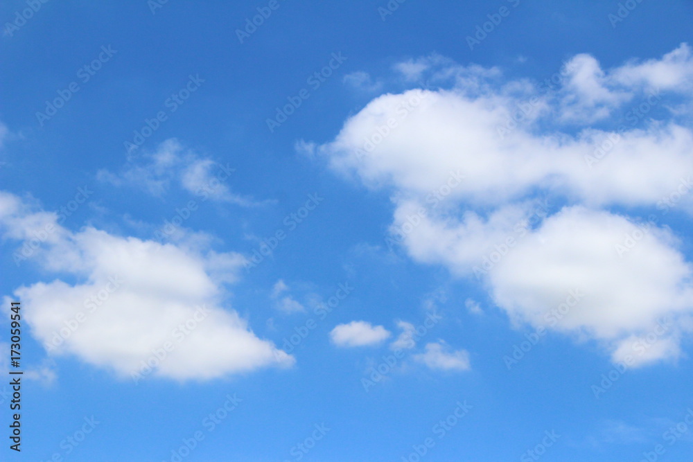 Sky with clouds background texture in nature