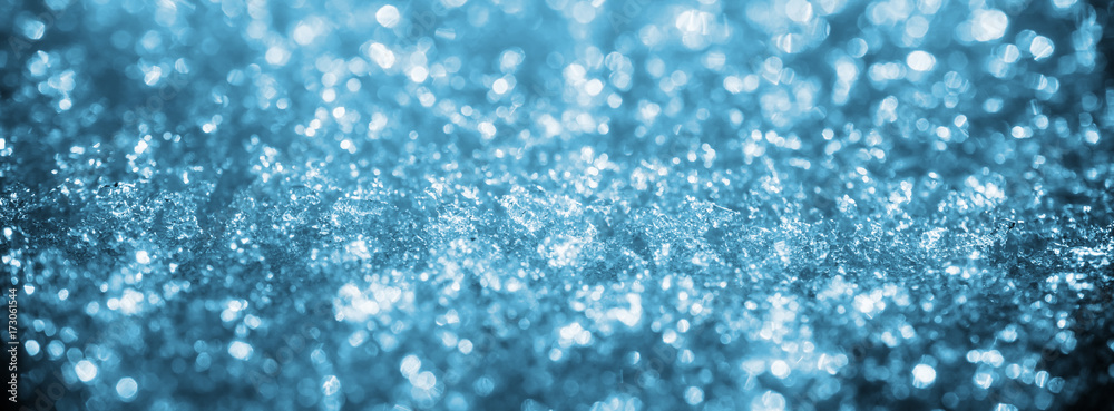 Blue ice winter art bokeh Blue ice winter art bokeh