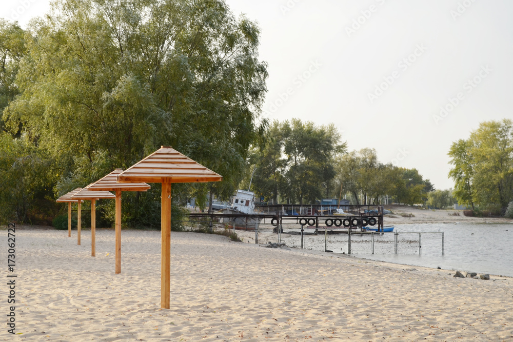 umbrellas on the beach