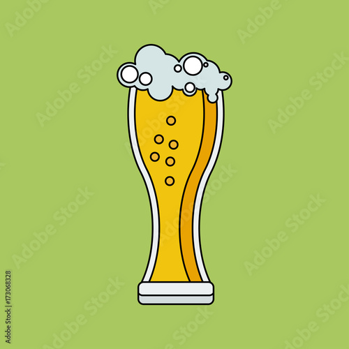 beer glass linear