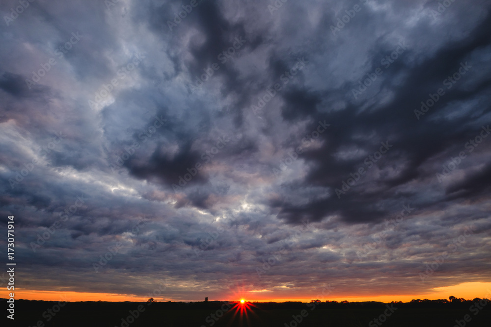 Fototapeta premium Starburst Sunset
