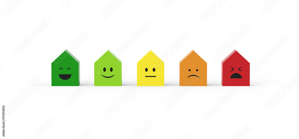 Häuser von positiv bis negativ Häuser von positiv bis negativ