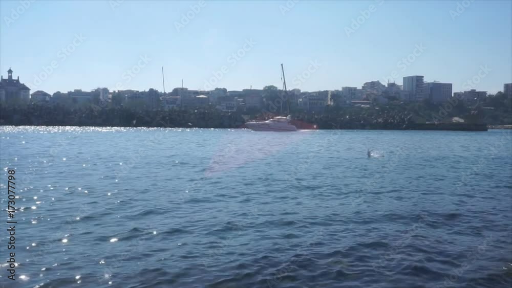 Look at the city from the sea. Constanza, Romania Look at the city from the sea. Constanza, Romania