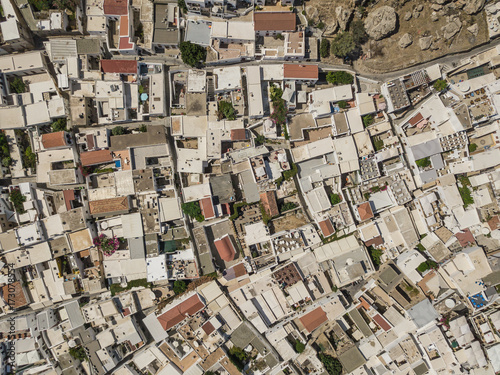 Aerial view of Lindos, Rhodes island, Greece