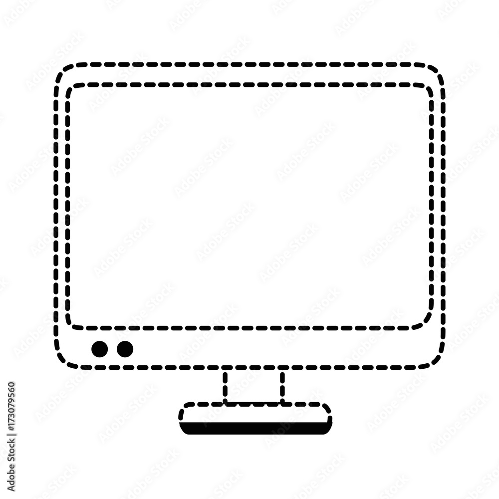 computer display isolated icon computer display isolated icon