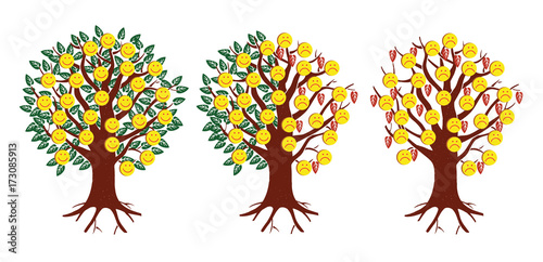 Emoticons. Vector illustration.
