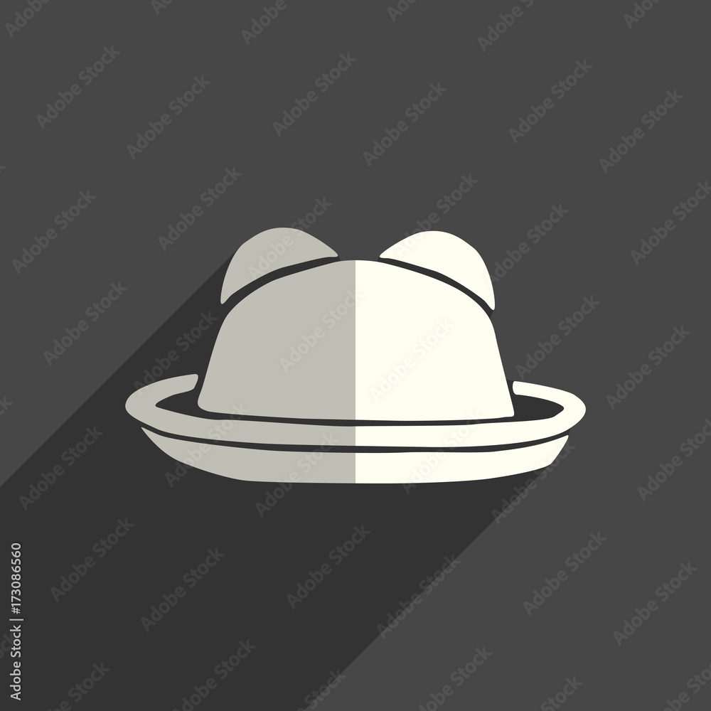 Headdresses for women flat icons with of shadow. Vector illustration Headdresses for women flat icons with of shadow. Vector illustration