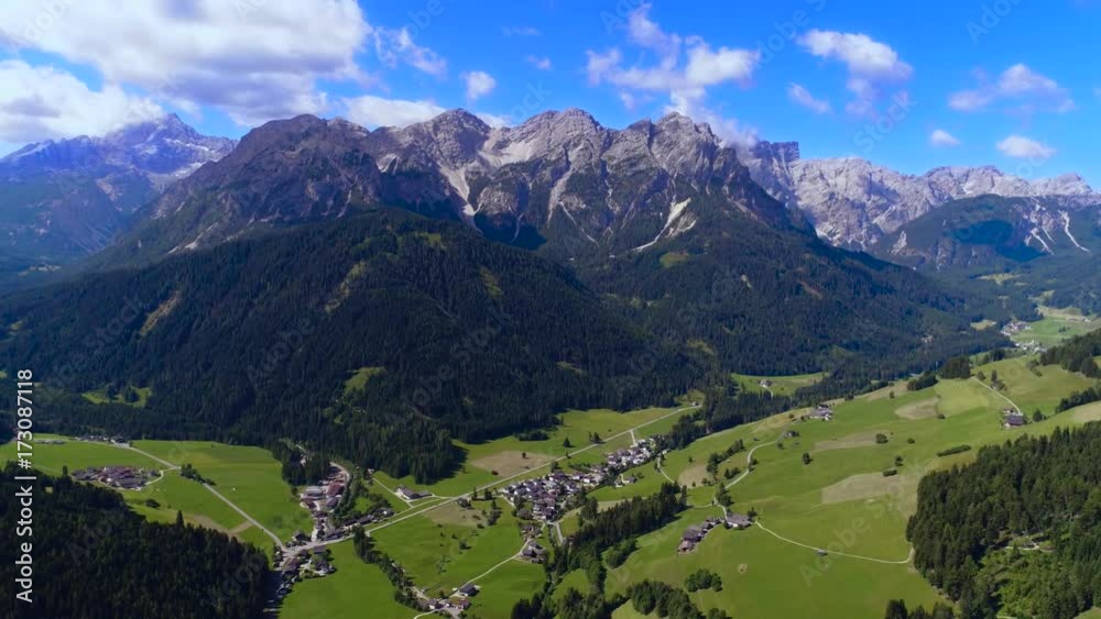 Scenic view of the beautiful landscape in the Alps Scenic view of the beautiful landscape in the Alps