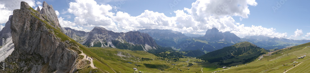 Dolomiten, Grödnertal, Villnösstal, Berge, Panorama