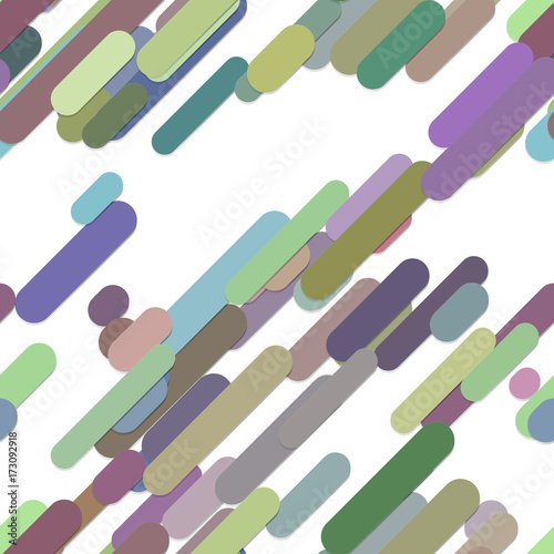 Seamless abstract random rounded diagonal stripe background pattern - trendy vector graphic from colorful lines with various width and length
