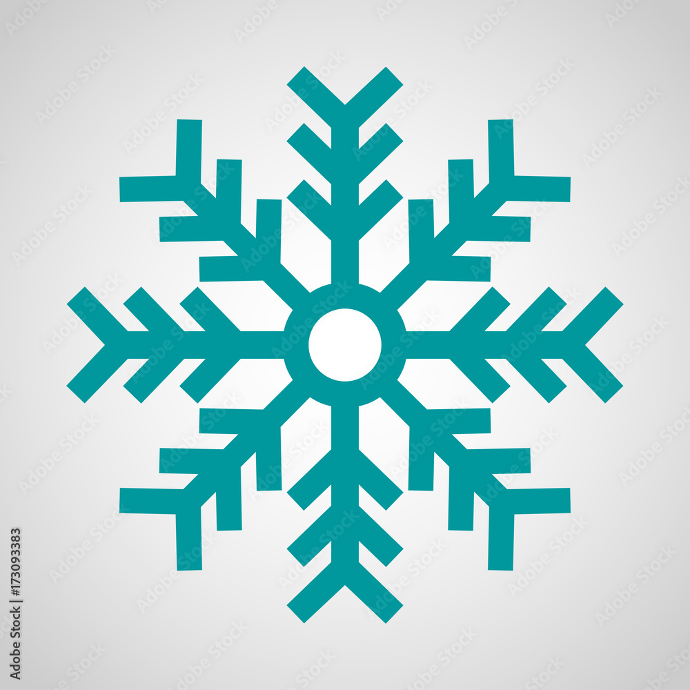 Blue Snowflake Icon - Christmas, Winter, Cold Blue Snowflake Icon - Christmas, Winter, Cold