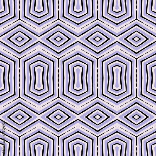 Seamless striped vector pattern. Vintage colored decorative repainting background with tribal and ethnic motifs. Abstract geometric roughly hatched shapes colored with hand drawn brush stokes.