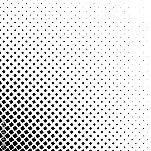 Monochromatic square corner pattern - geometric abstract vector background graphic from angular rounded squares