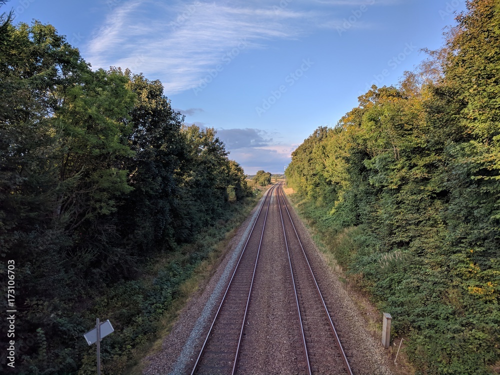 A beautiful view over the railways. 