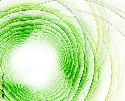 Abstract green fractal texture with hole
