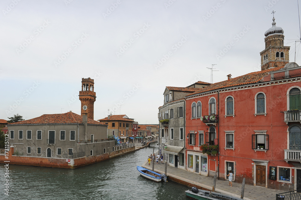 Murano island near Venice, Italy