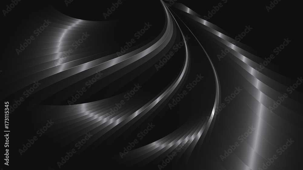 Abstract background with metal waves.16:9 format. Vector illustration ...