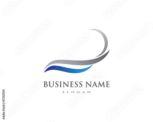 Water Wave symbol and icon Logo Template vector