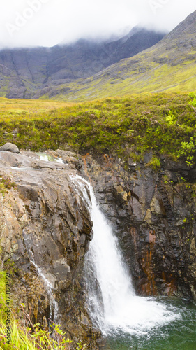 Fairy Pools view of the waterfalls Skye islalnd Scotland