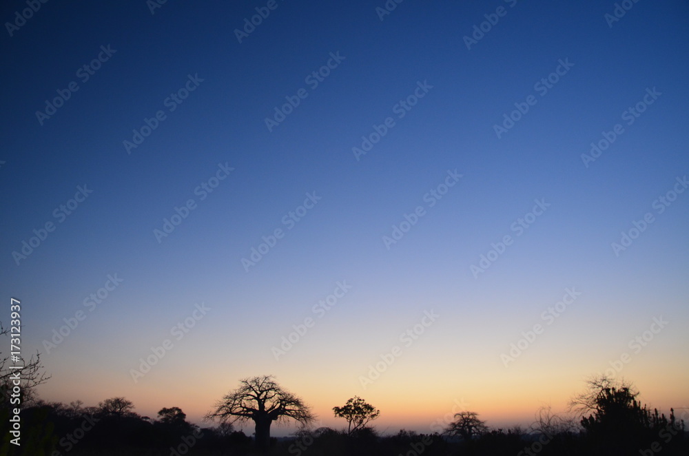 The African sky. Mozambique