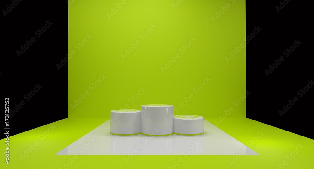 Winners podium 3d rendering Stock Illustration | Adobe Stock