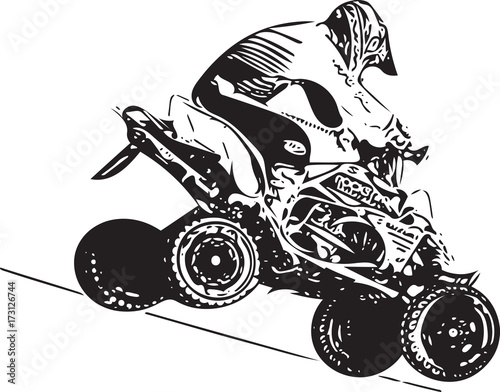 Quad bike illustration