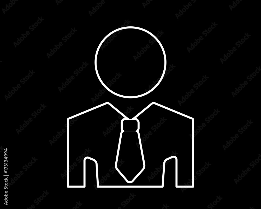 bussines man thin line icon bussines man thin line icon