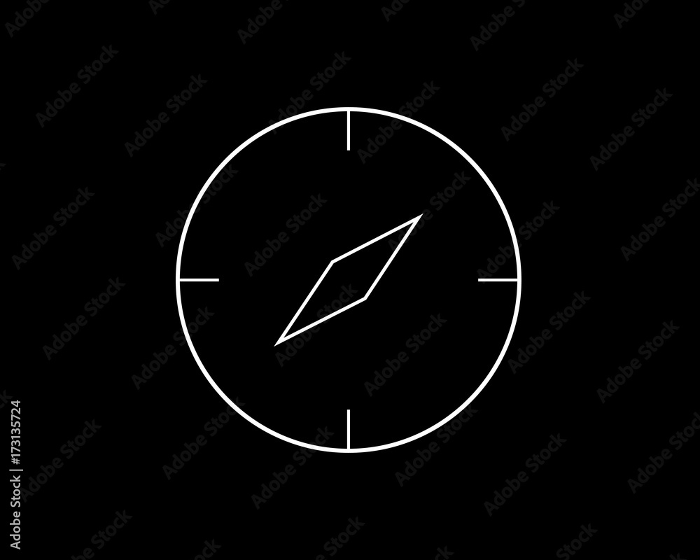 compass thin line icon compass thin line icon