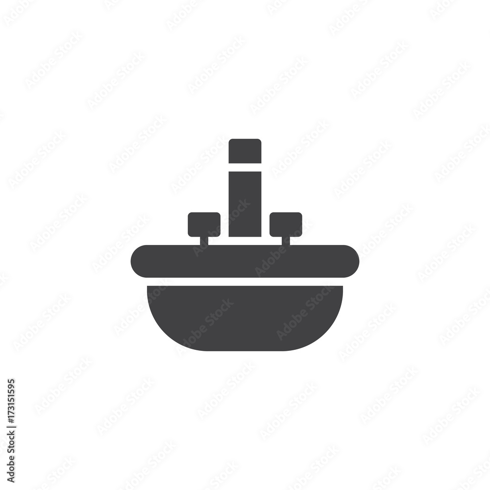 Bathtub icon vector, filled flat sign, solid pictogram isolated on white. Symbol, logo illustration. Bathtub icon vector, filled flat sign, solid pictogram isolated on white. Symbol, logo illustration.