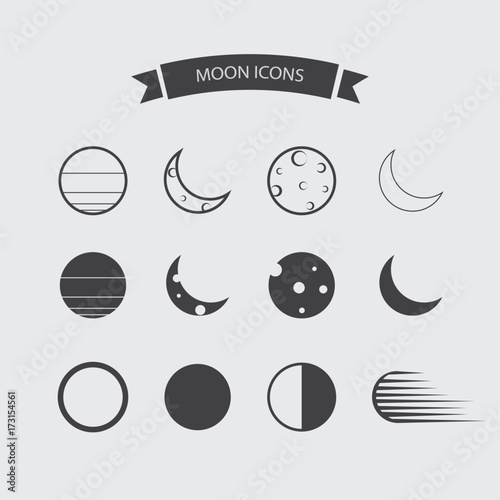 Collection of Moon icons