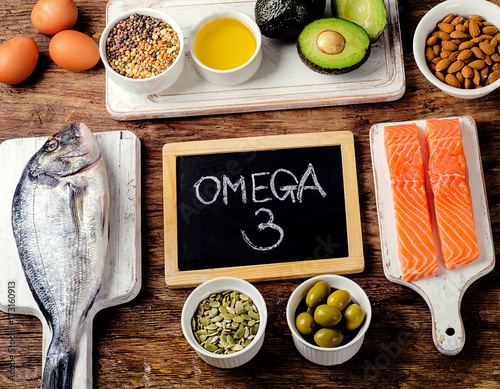 Food rich in omega 3 photo