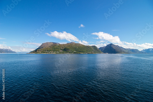 Beautiful coastal landscape outside the village of Oksfjord in Loppa municipality in Finnmark county, Norway.  © bphoto