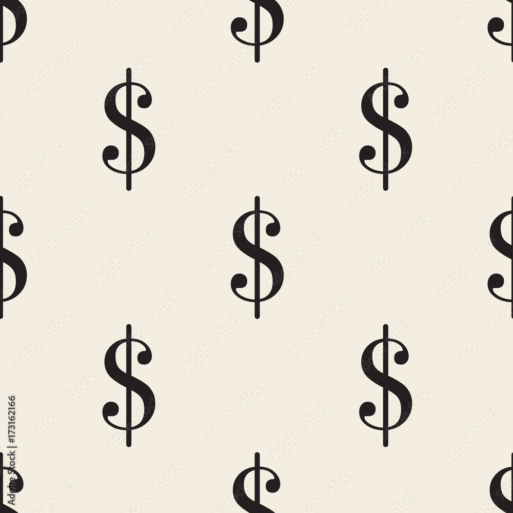 seamless monochrome dollar pattern background seamless monochrome dollar pattern background