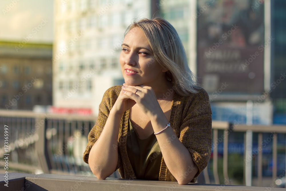 Fototapeta premium Женщина в вязанном белье. Вязанная одежда. Ручная работа. Эксклюзивная одежда. Женщина. The woman in knitted linen. Vyazanny clothes. Handwork. Exclusive clothes. Woman 
