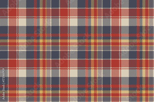 Tartan coarse fabric texture seamless pattern