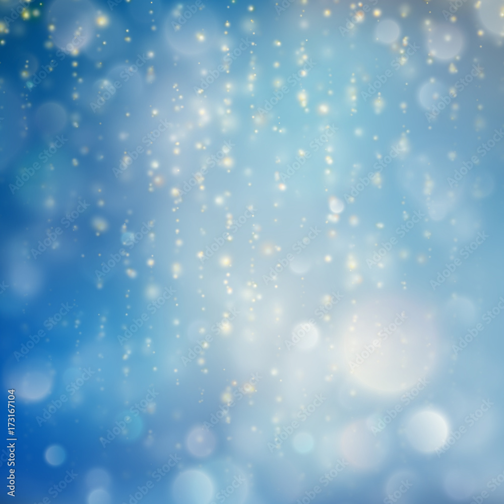 Lights on blue background bokeh effect. EPS 10 vector Lights on blue background bokeh effect. EPS 10 vector