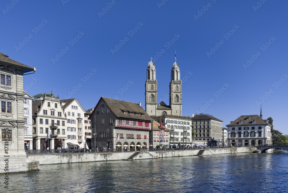 Grossmunster church and River Limmat