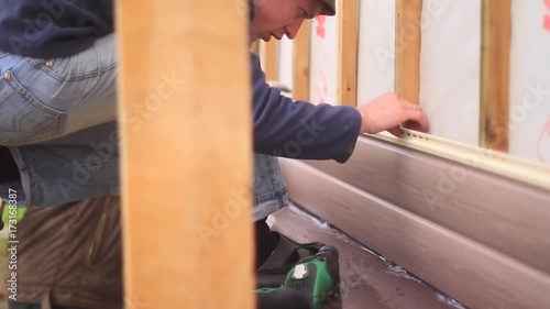 the fastening of the siding