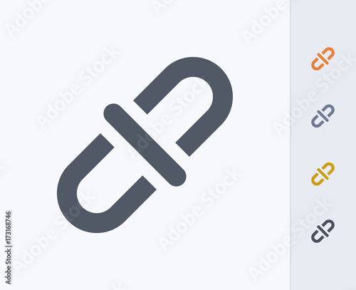 Unlink - Carbon Icons. A professional, pixel-perfect icon designed on a 32 x 32 pixel grid and redesigned on a 16 x 16 pixel grid for very small sizes.