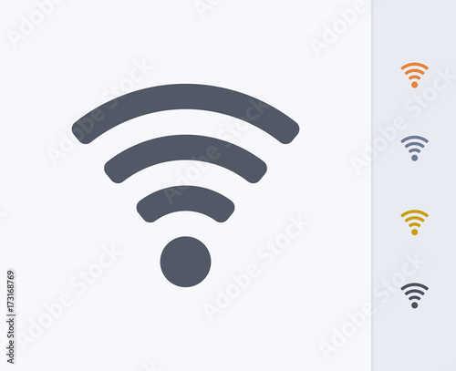 Wifi Symbol - Carbon Icons. A professional, pixel-perfect icon designed on a 32 x 32 pixel grid and redesigned on a 16 x 16 pixel grid for very small sizes.